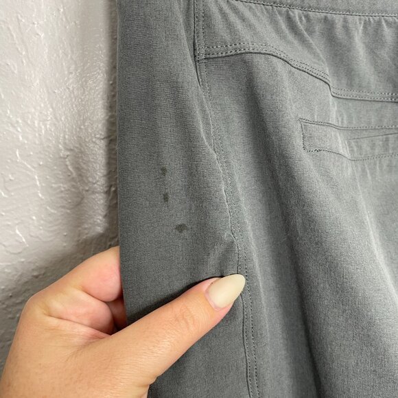 Kuhl Women L Gray FreeFlex Move Pants Zip Pocket Drawstring Waist Lightweight - Picture 9 of 12